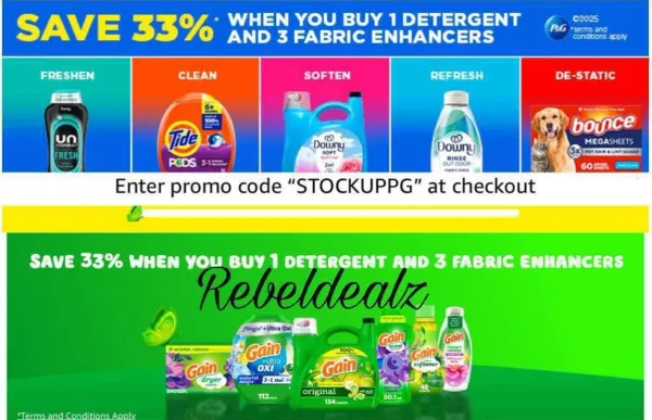 Stock Up and Save with Laundry Promos