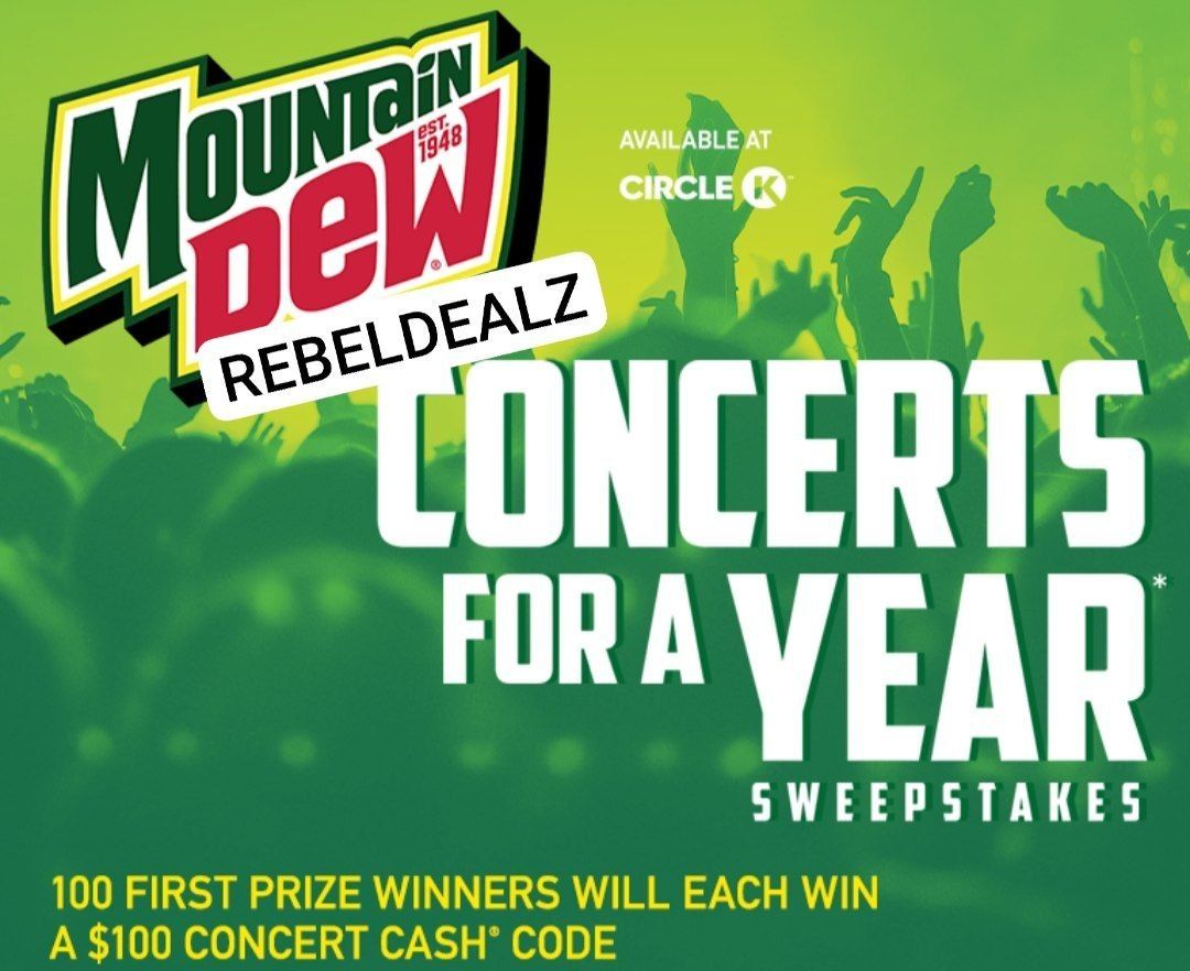 Mountain Dew 'Concerts For A Year' Sweepstakes