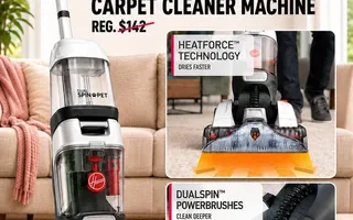 Hoover Dual Spin Pet Plus Carpet Cleaner Machine with Pet Tool Attachment
