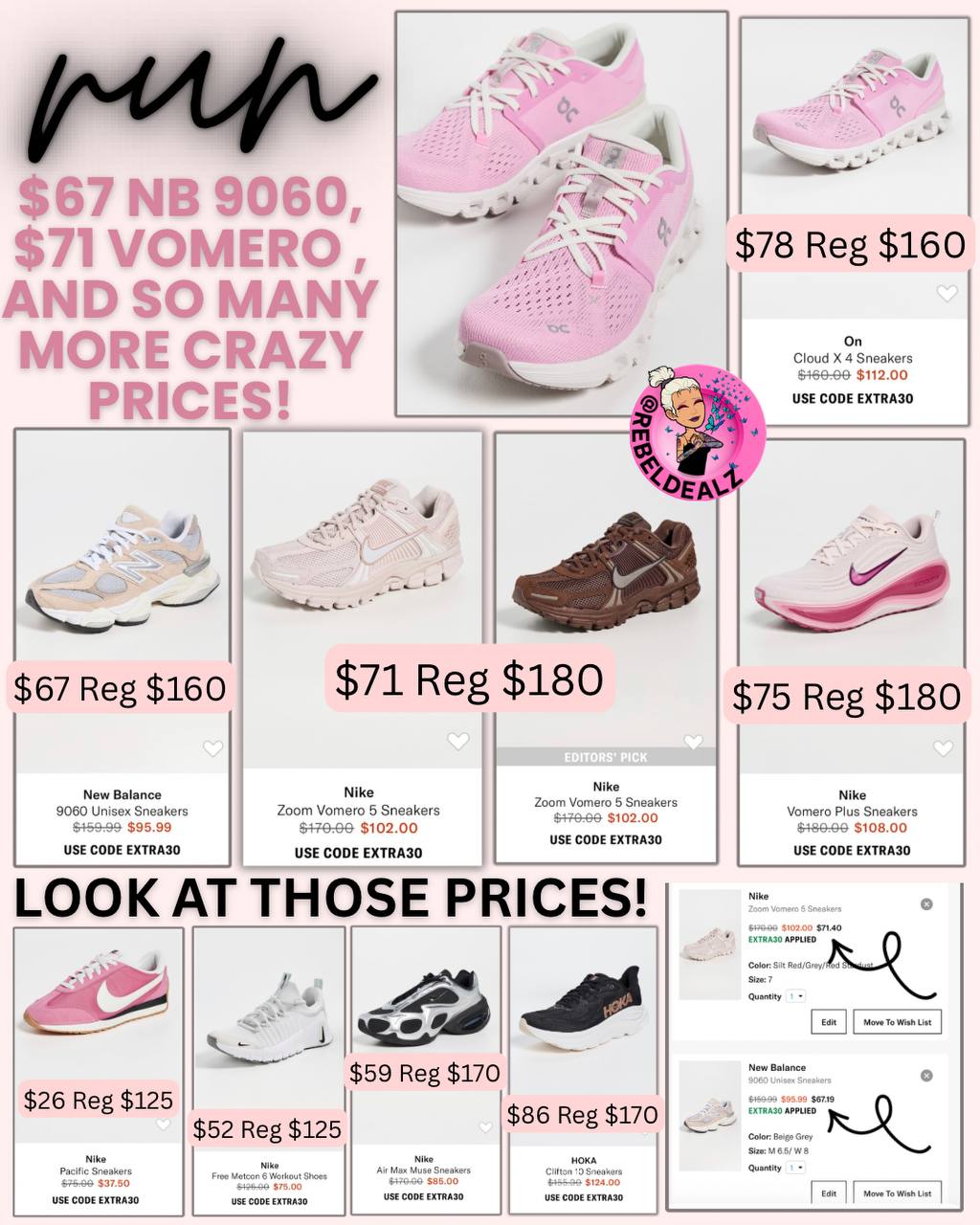 Hot Sneaker Sale: Extra 30% Off Nike, New Balance & More