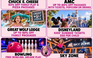 Best Family Fun Deals: Movies, Arcades, Theme Parks, Free Bowling and More