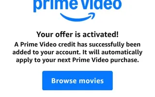 Free $5 Prime Video Credit for Amazon Accounts
