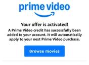 Free $5 Prime Video Credit for Amazon Accounts