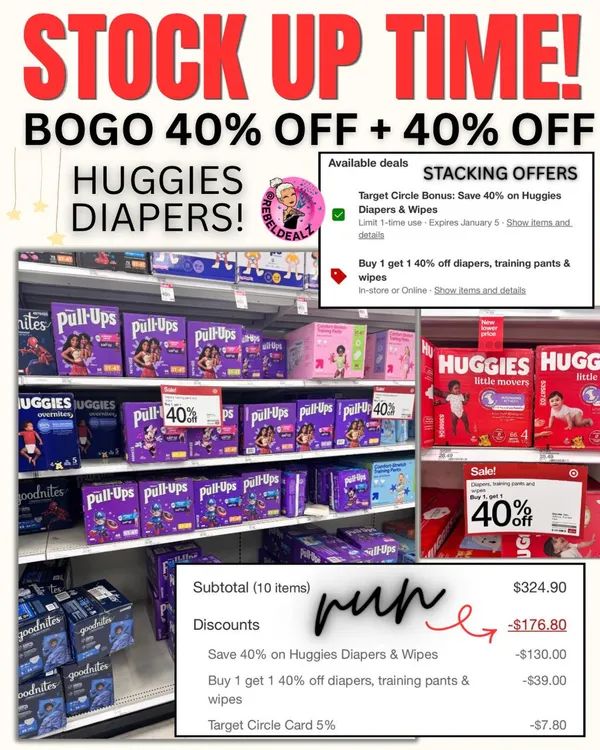 CRAZY Huggies Diaper Deal