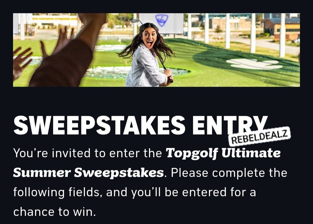 Topgolf Ultimate Summer Sweepstakes