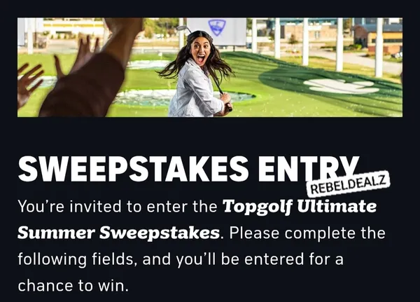 Topgolf Ultimate Summer Sweepstakes