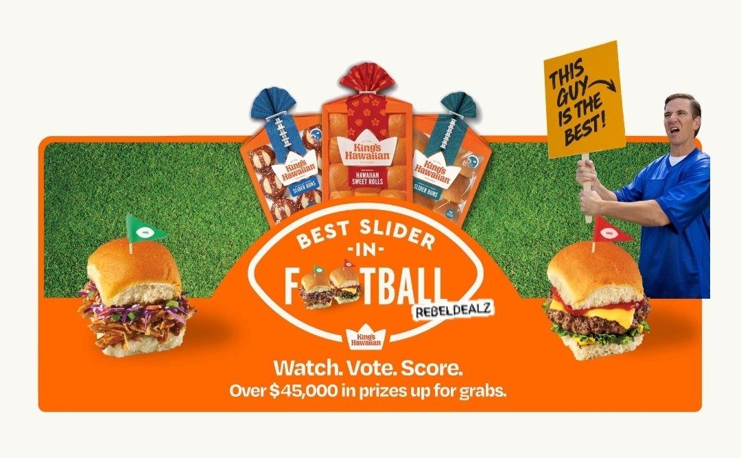 King's Hawaiian Best Slider In Football Sweepstakes: 1,637 Winners