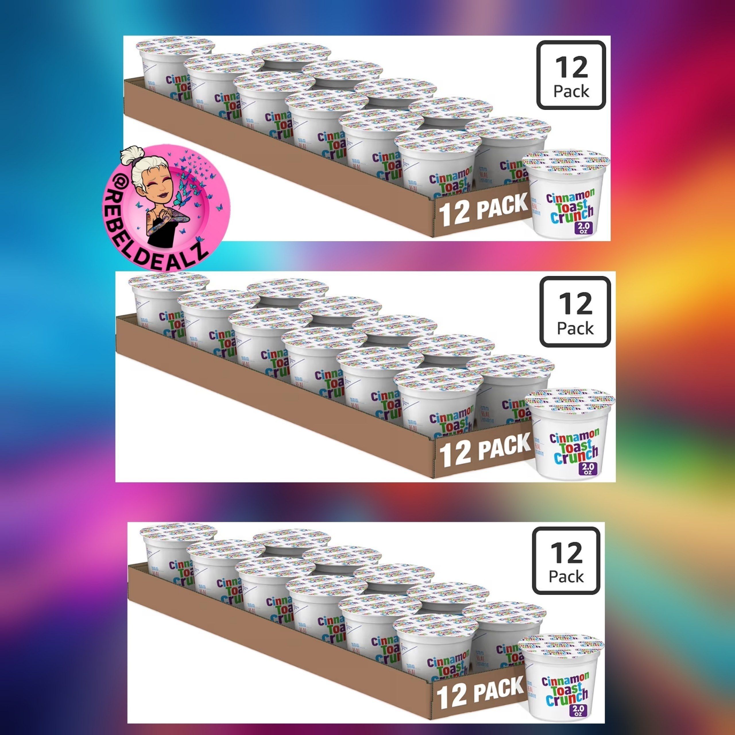Cinnamon Toast Crunch Breakfast Cereal Cup Deal