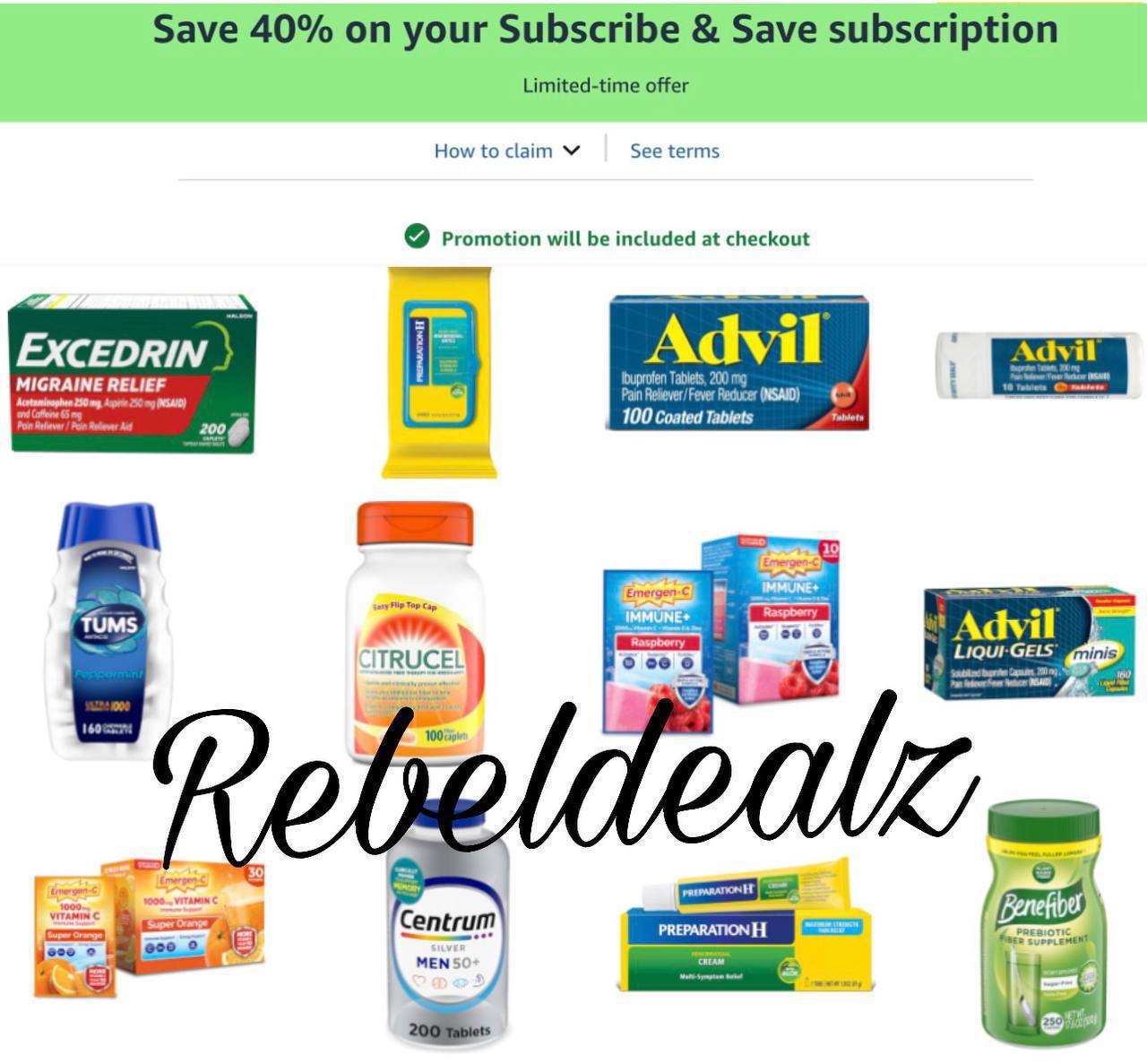 Extra 40% Off Vitamins and Supplements on Amazon