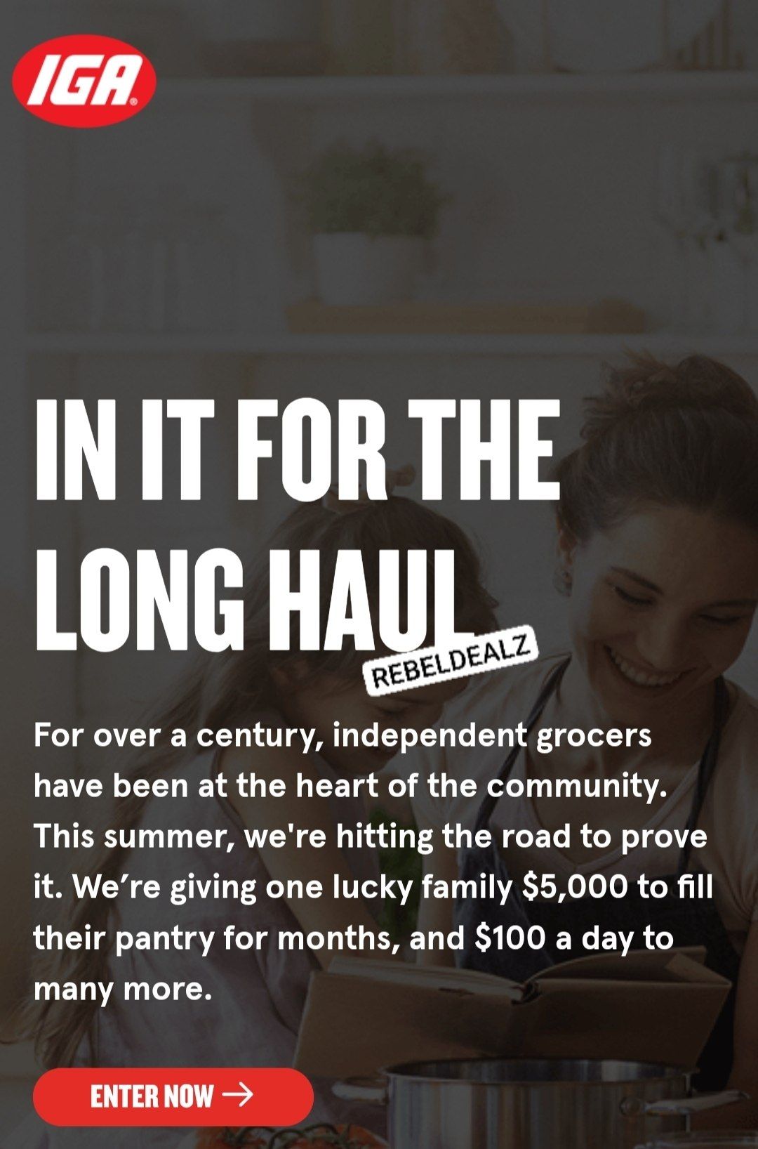 IGA Long Haul 100th Anniversary Sweepstakes - 56 Winners