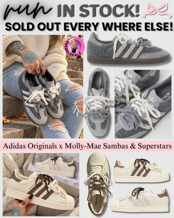 Molly-Mae x adidas Sambas and Superstars In Stock in All Sizes