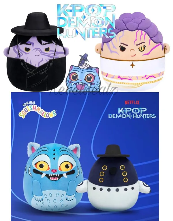Squishmallows Original Kpop Demon Hunters 8in Jinu Plush - Official Jazwares Plush