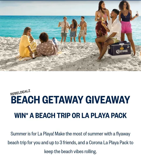 Corona 'Beach Getaway' Sweepstakes - Win Big!