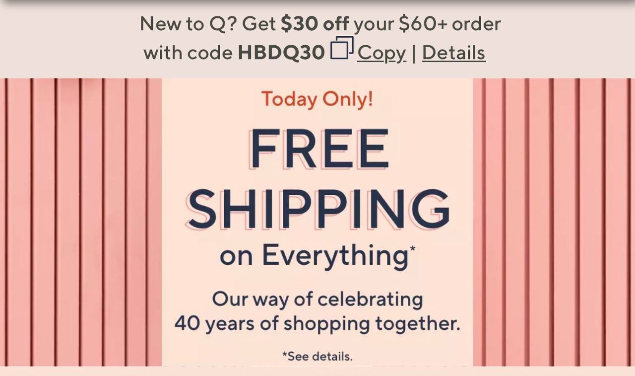 QVC New Account Discount: $30 Off $60 + Free Shipping