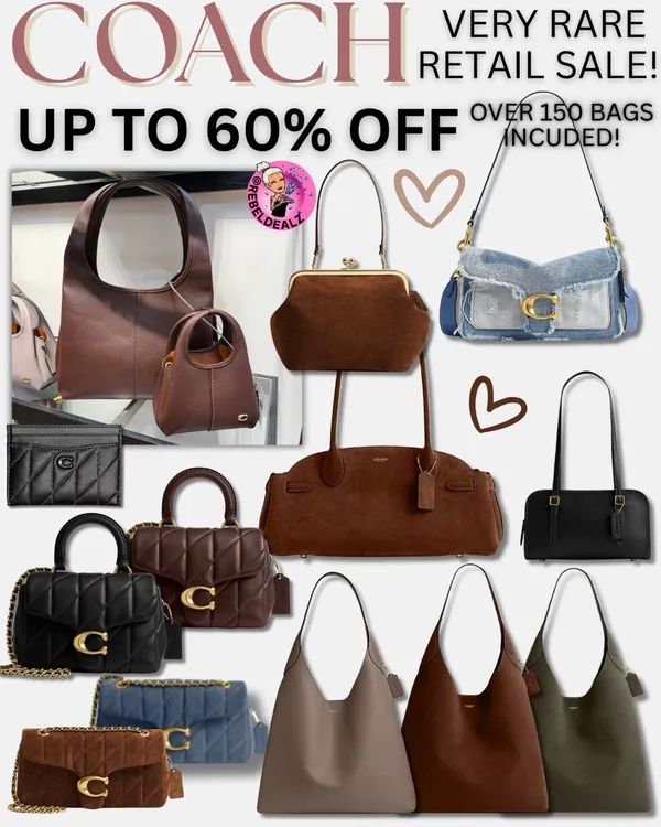 Rare Coach Sale: Retail Bags Up to 60% Off at Amazon & Dillard's