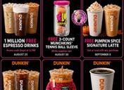 Six Dunkin’ Freebies Coming in August and September