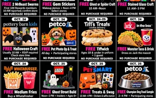 16 Weekend Freebies and Deals for October 24-25