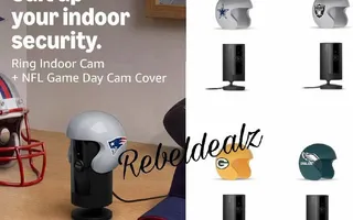 Ring Indoor Cam with NFL Game Day Helmet Cover, 60% Off