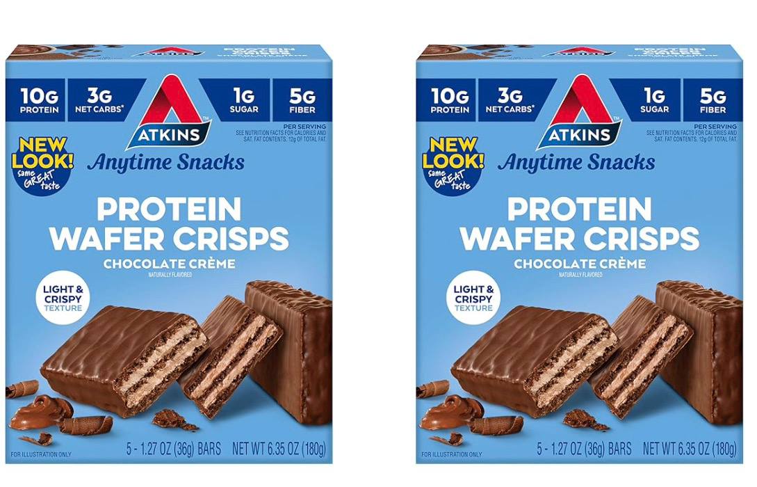 Atkins Chocolate Crème Protein Wafer Crisps Deal - Keto Friendly