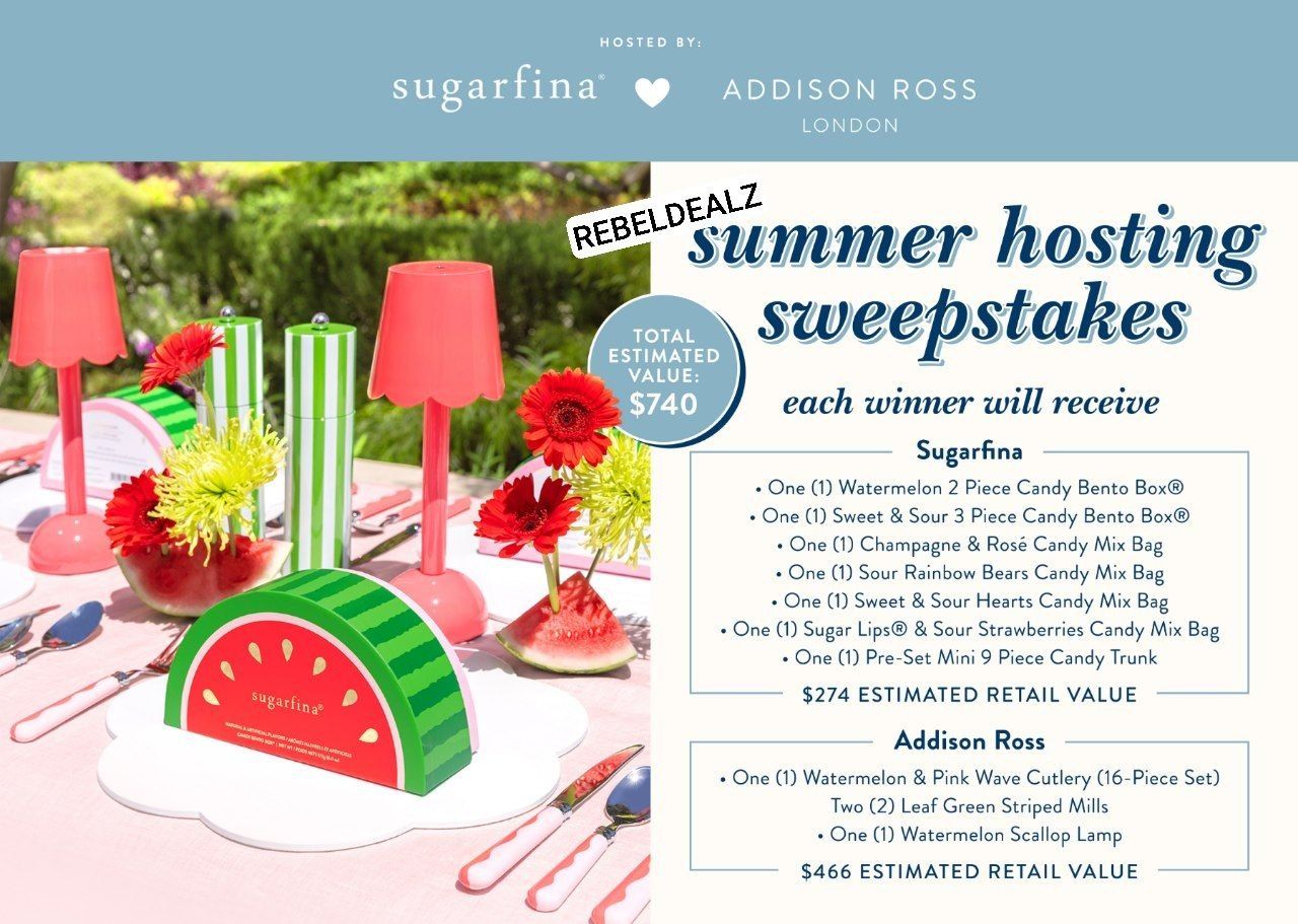 Sugarfina Summer Hostess Sweepstakes