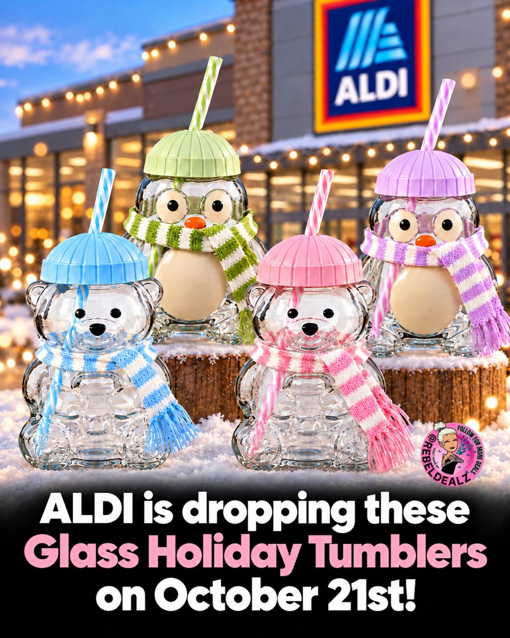 ALDI's October 21 Drop Includes the Cutest $4.99 Holiday Tumblers