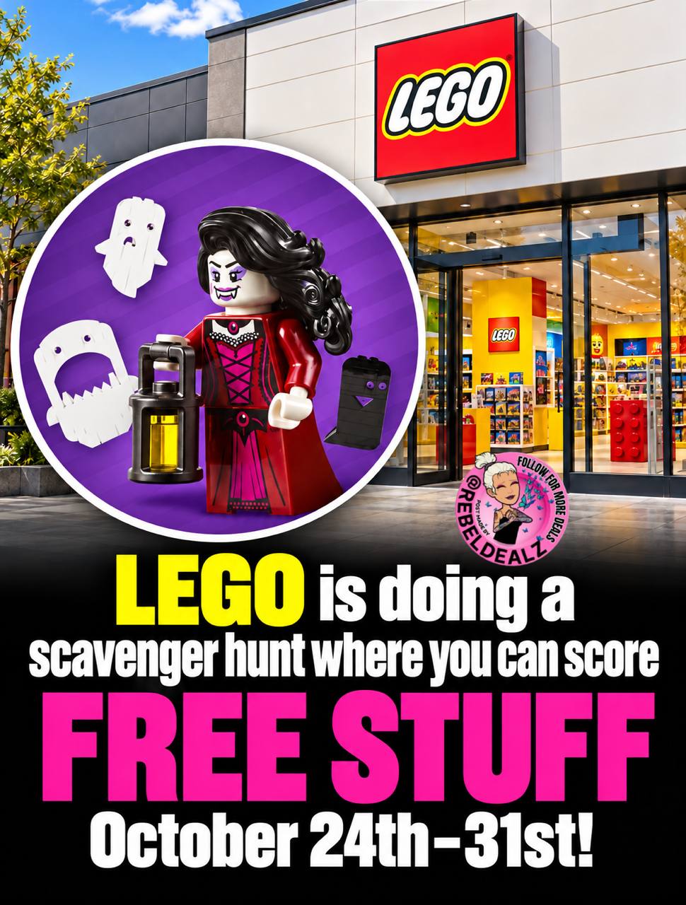 LEGO Halloween Scavenger Hunt: Score a FREE Treat October 24-31