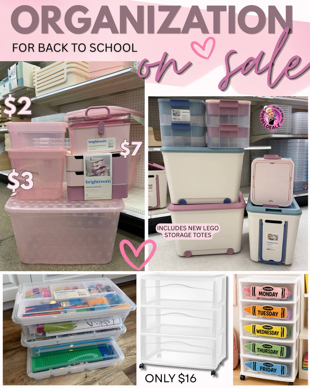 20% Off Back-to-School Organization Essentials - Storage, Bins & LEGO Totes