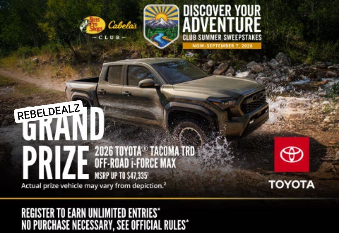 Bass Pro Shops and Cabela’s Summer Sweepstakes