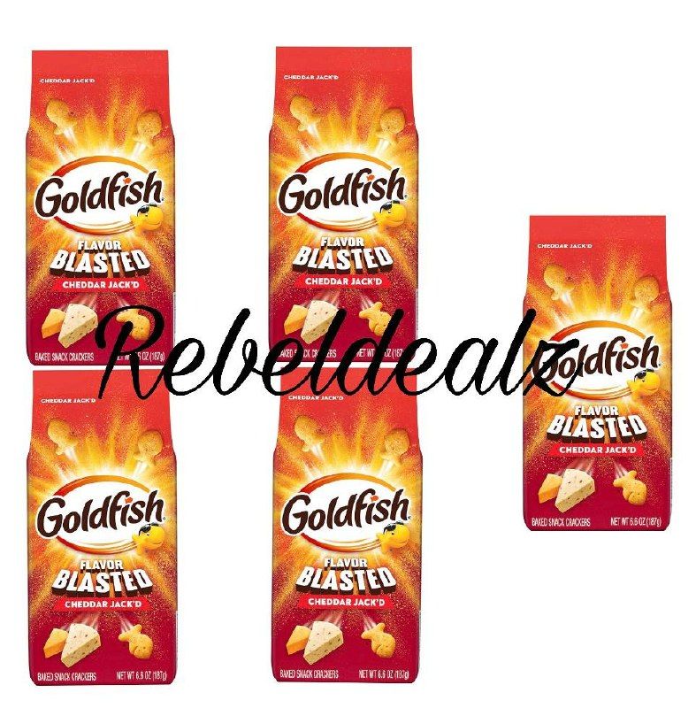 Goldfish Flavor Blasted Cheddar Jack'd Crackers, 5 for $7