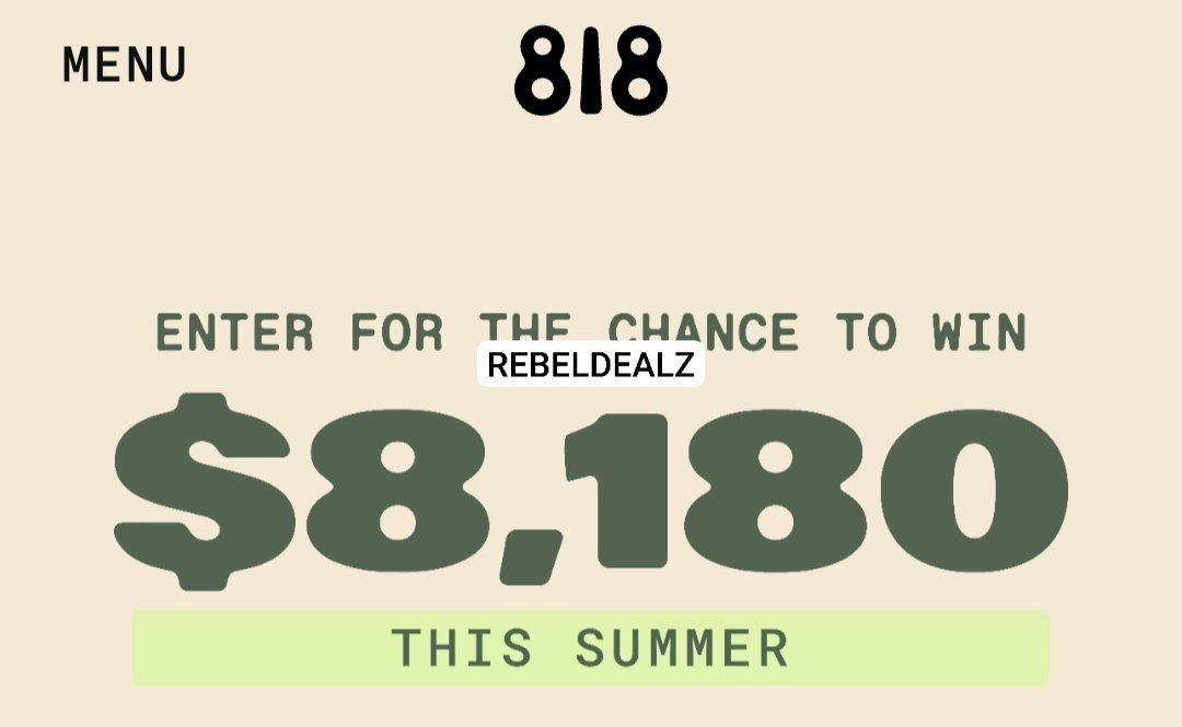Win $8,180 in the 818 Tequila Summer Sweepstakes
