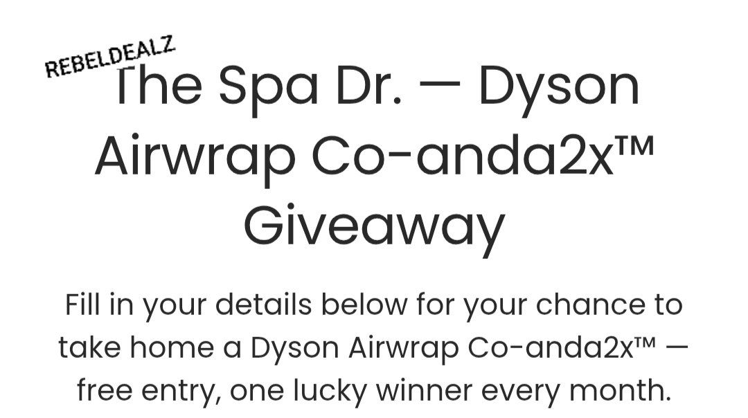 The Spa Dr. Dyson Airwrap Co-anda2x Giveaway