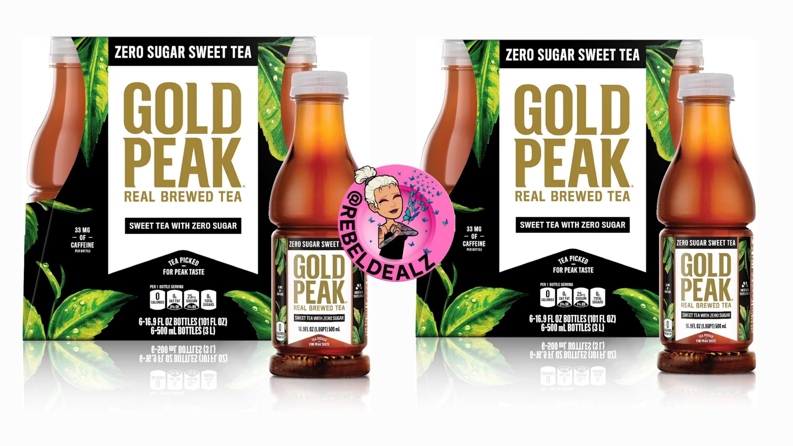 Gold Peak Zero Sugar Sweet Tea 6-Pack as Low as $9.xx for 2