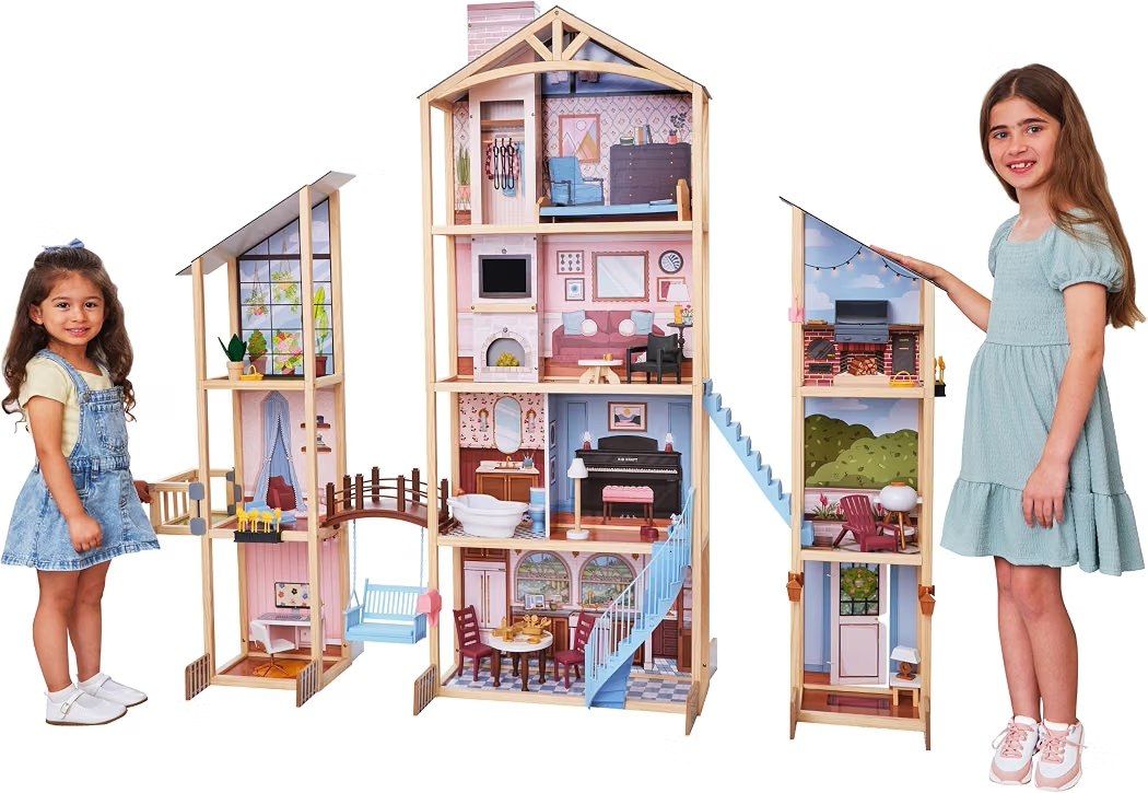KidKraft Kraft Your Way Magnolia Mansion DIY Wooden Dollhouse