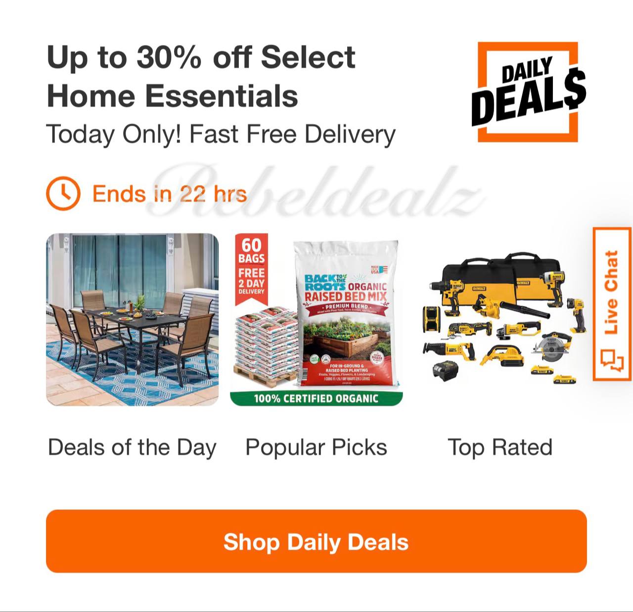 Home Depot Daily Deals: Up to 30% Off Home Essentials