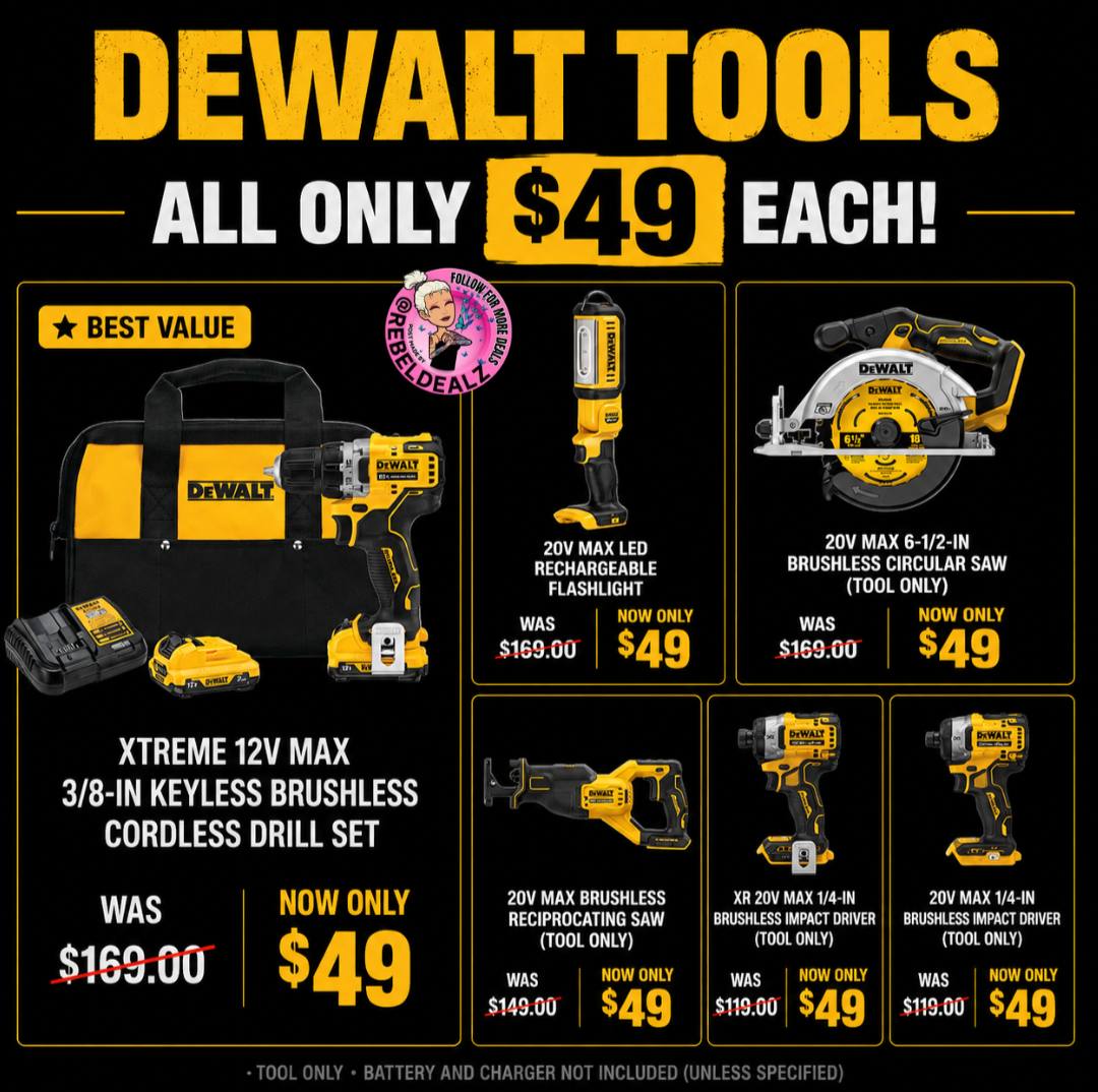 DeWalt Tool Deals at Lowe's