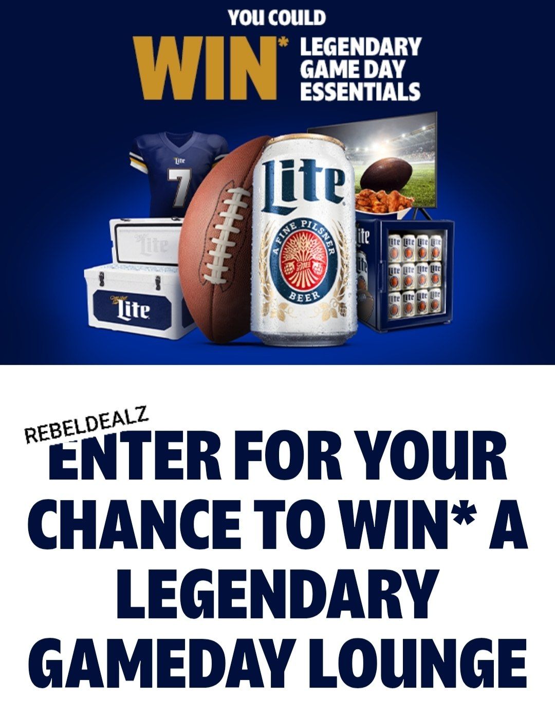Miller Lite Legendary Gameday Essentials Sweepstakes