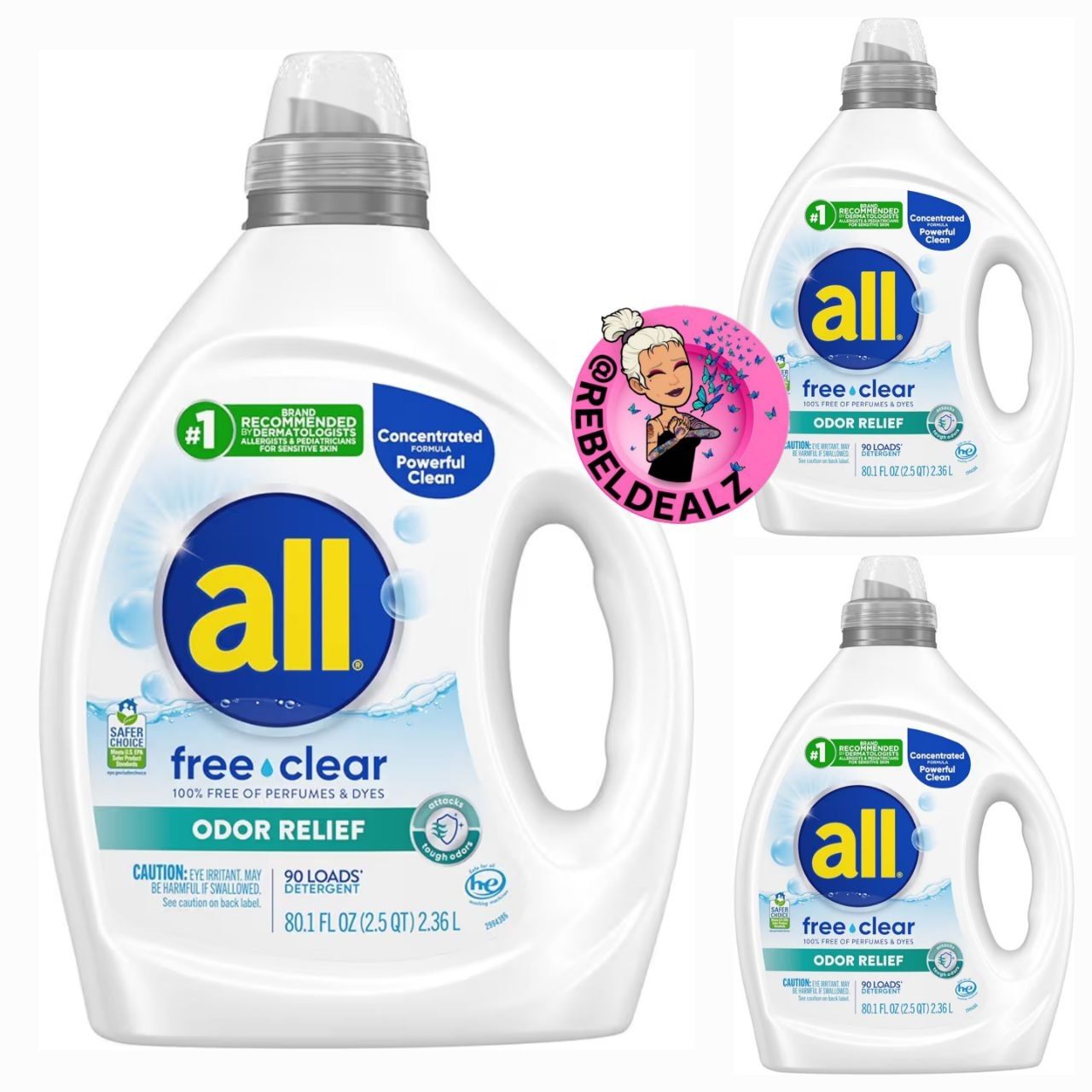 All Free Clear Liquid Laundry Detergent for Odors as low as $32