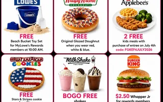 🇺🇸 4th of July Freebies & Deals You Don’t Want to Miss!