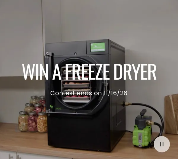 Enter to Win a Harvest Right Freeze Dryer