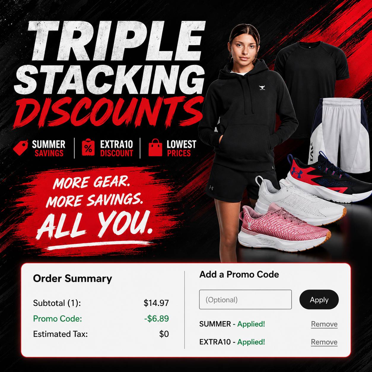 Under Armour Sale: Extra 30% Off with Code