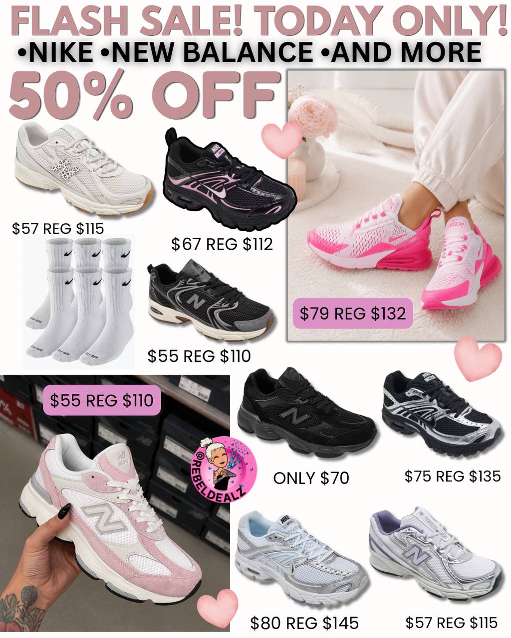 Macy's Flash Sale on Popular Brands - New Balance, Nike, TNF & More