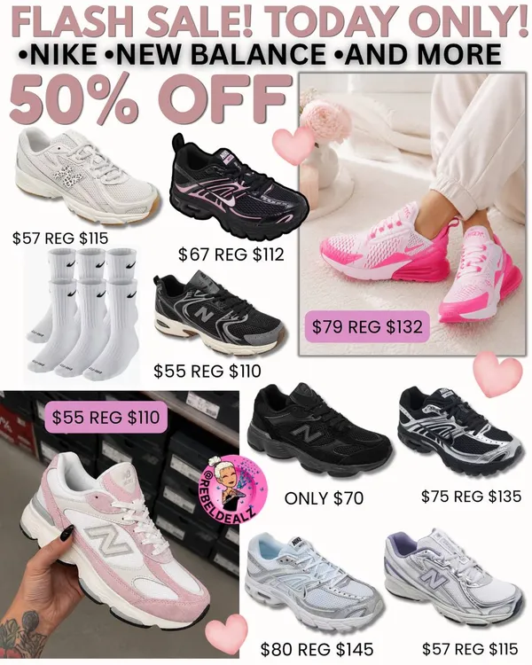 Macy's Flash Sale on Popular Brands - New Balance, Nike, TNF & More