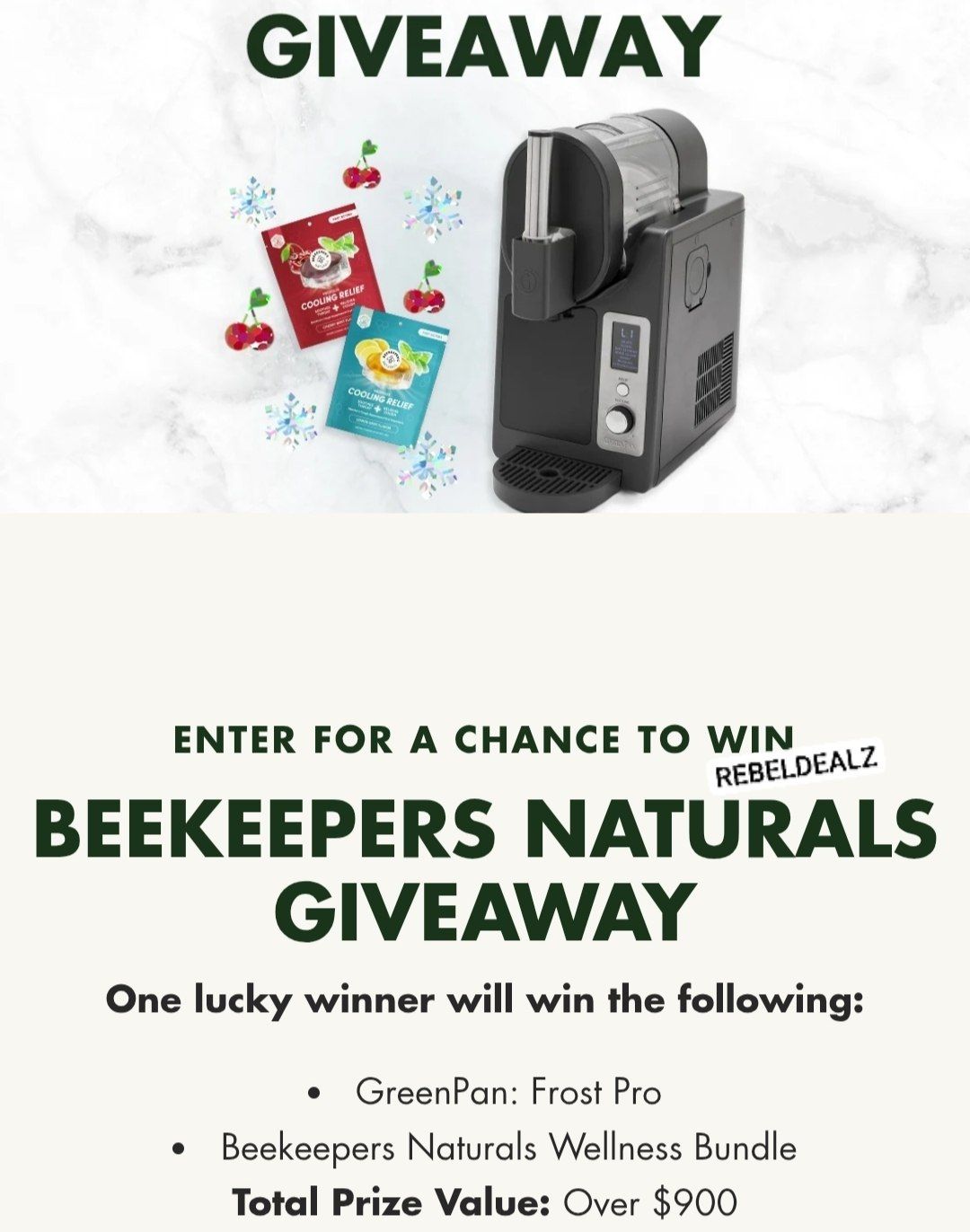 GreenPan Frost Pro and Beekeepers Naturals Giveaway