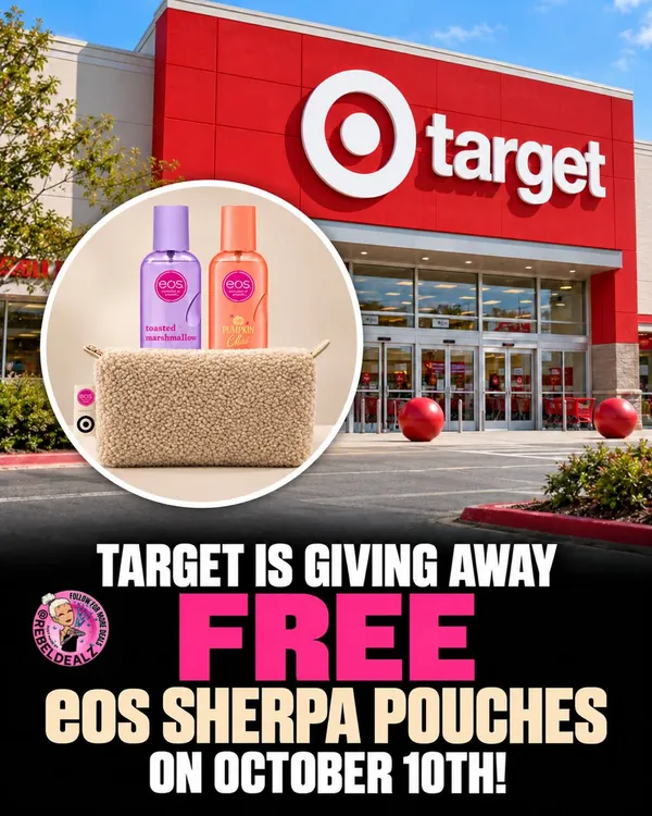 Target Is Giving Away FREE eos Sherpa Pouches on October 10