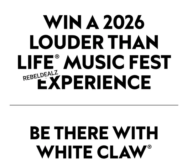 White Claw Hard Seltzer 'Louder Than Life' Sweepstakes