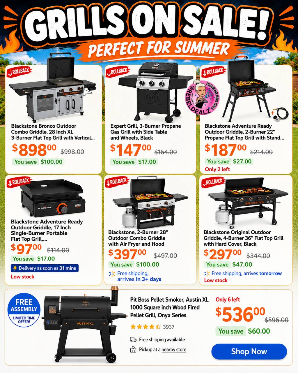Walmart Grill Sale for Summer