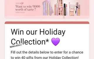 Tarte VIP Holiday Collection Giveaway: Win 40 Gifts