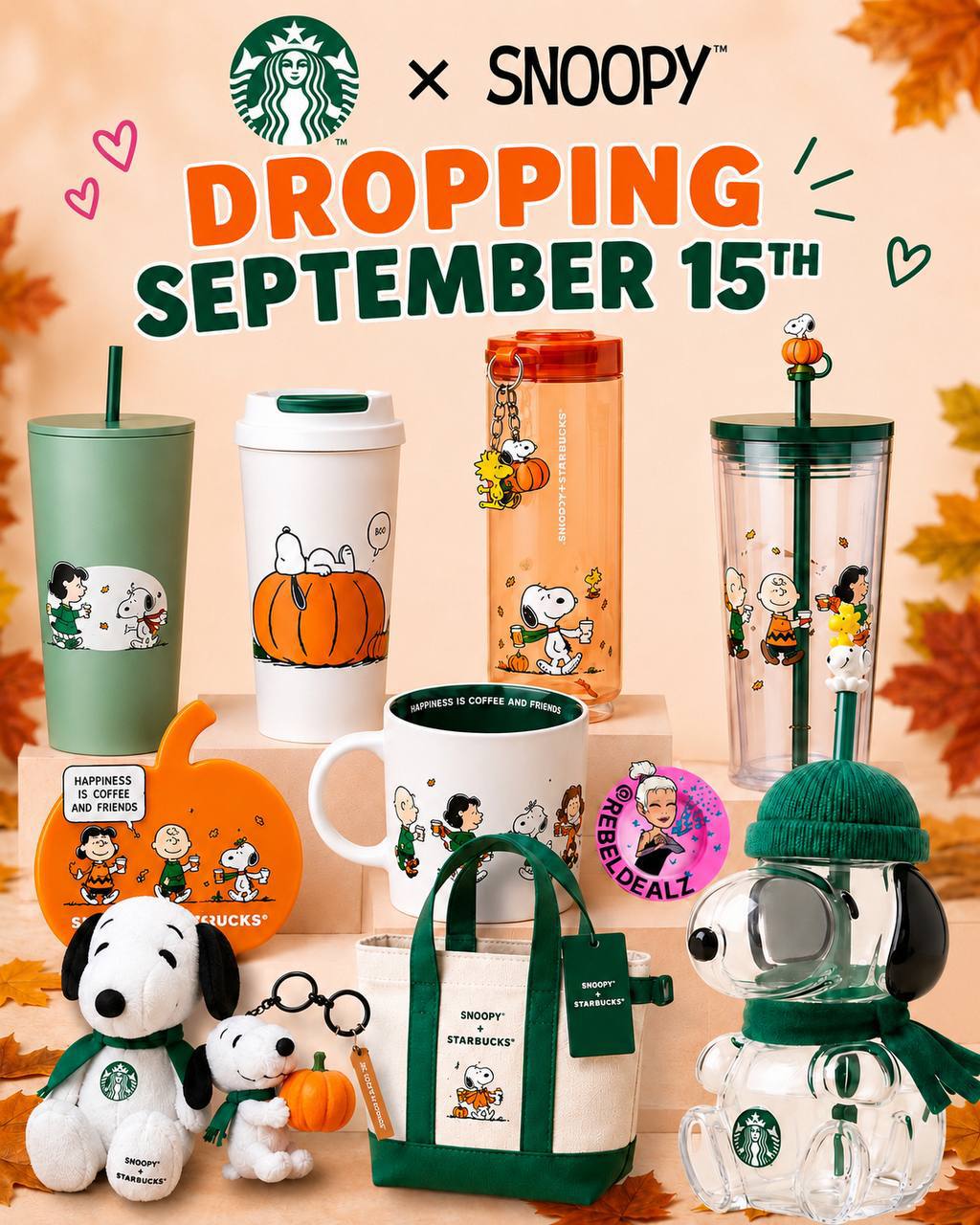 Starbucks x Peanuts Fall Collection Arrives September 15