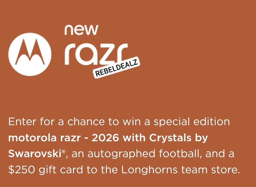 Motorola Razr Football Sweepstakes: Win a Crystal Razr and $250 Gift Card
