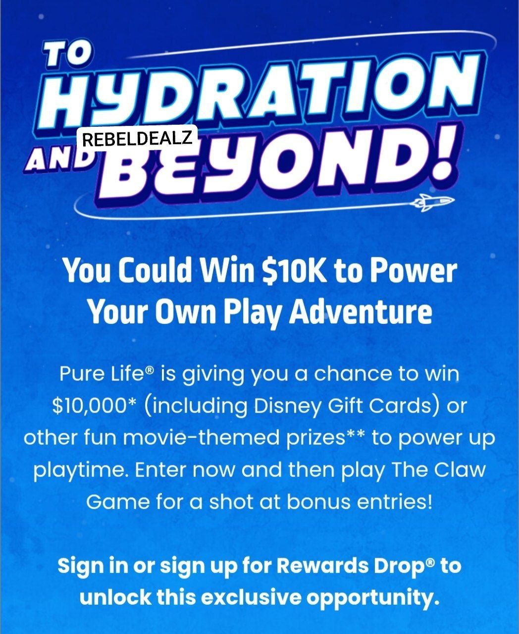 Enter to Win Pure Life “Celebrating Toy Story 5” Sweepstakes